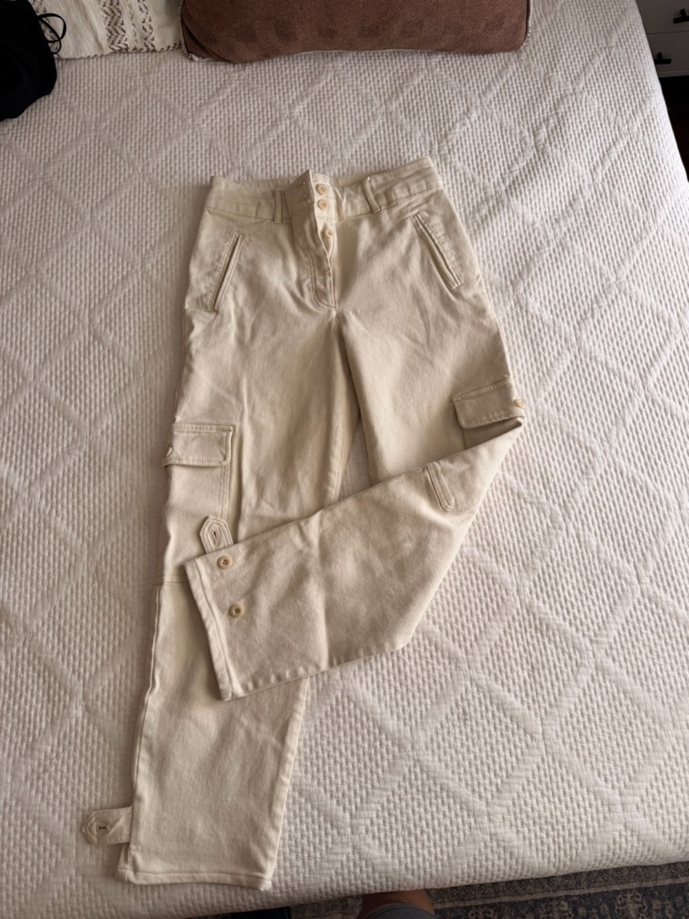 Wilfred Free Cream High-Rise Trousers